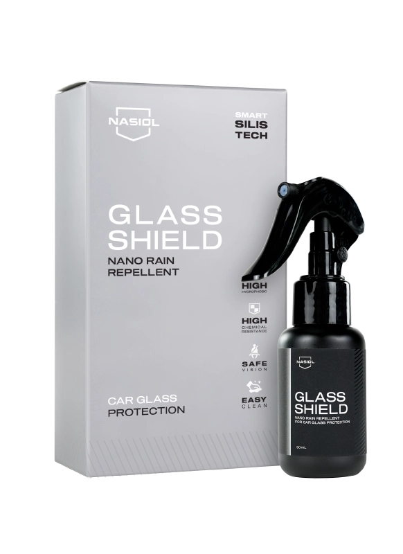 撥水効果を付与するGLASS SHIELD