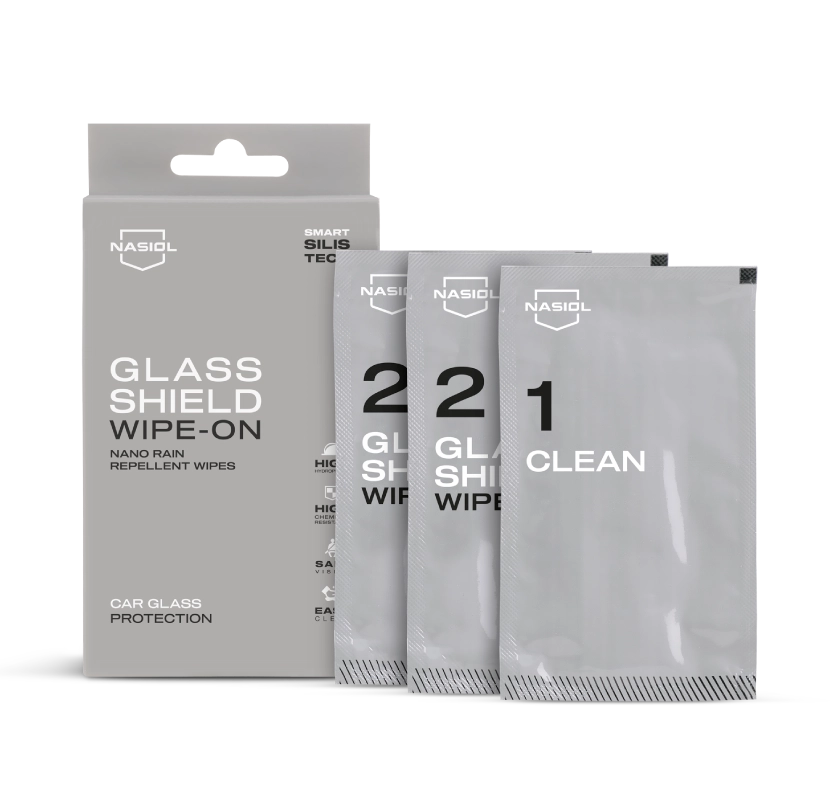 簡単に撥水効果を付与できるGLASSHIELD WIPE-ON