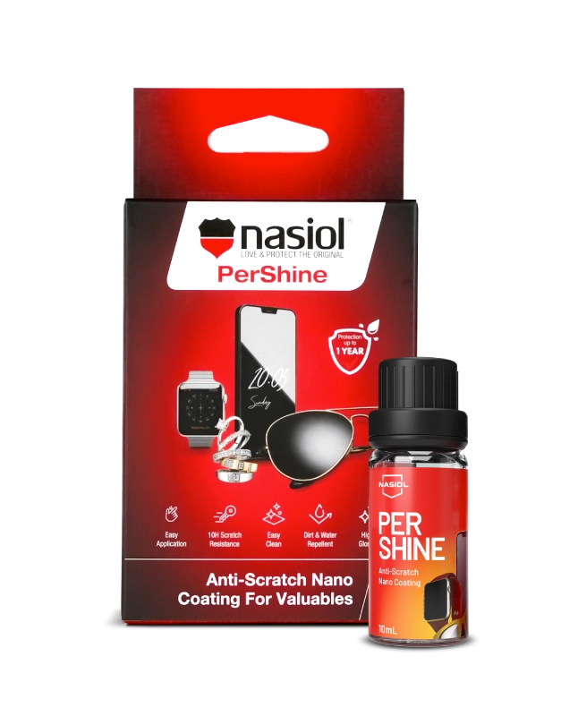 サングラスやスマホ、アクセサリーに傷がつきにくくなるPerShine