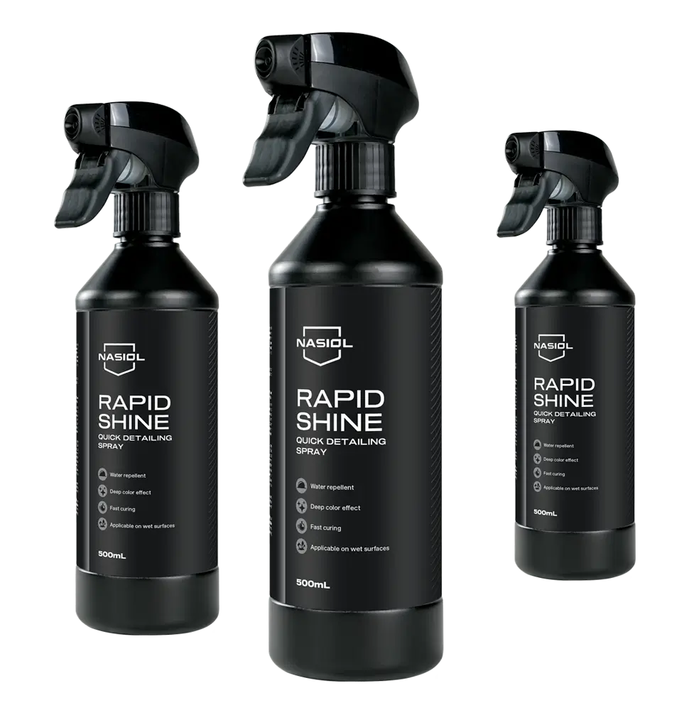 NASIOL(ナシオール)RAPIDSHINE ラピッドシャイン 3本のボトル